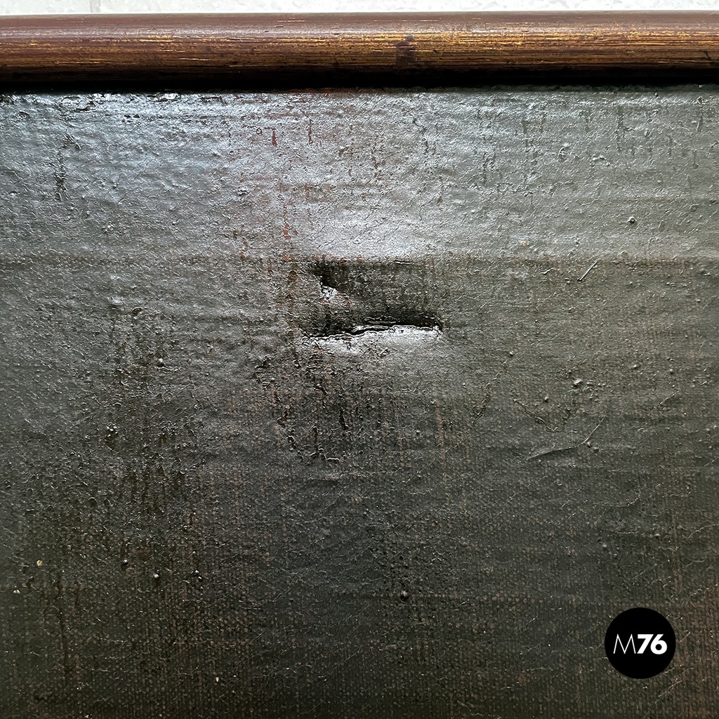 Italian Oil painting on canvas of Jesus Christ with a crown of thorns, 1600s 