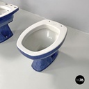 Italian modern blue bathroom fixtures Gardena Antonia Campi Richard Ginori 1970s