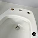 Italian modern blue bathroom fixtures Gardena Antonia Campi Richard Ginori 1970s