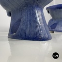 Italian modern blue bathroom fixtures Gardena Antonia Campi Richard Ginori 1970s