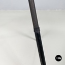 Italian mid-century modern Chair in red plastic and black metal, 1960s