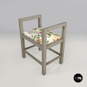 Italian Art Deco grey stools by Gino Maggioni for Atelier Borsani Varedo, 1930s