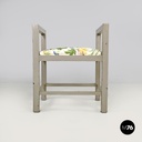 Italian Art Deco grey stools by Gino Maggioni for Atelier Borsani Varedo, 1930s