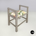 Italian Art Deco grey stools by Gino Maggioni for Atelier Borsani Varedo, 1930s