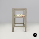 Italian Art Deco grey stools by Gino Maggioni for Atelier Borsani Varedo, 1930s