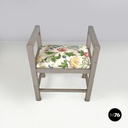 Italian Art Deco grey stools by Gino Maggioni for Atelier Borsani Varedo, 1930s