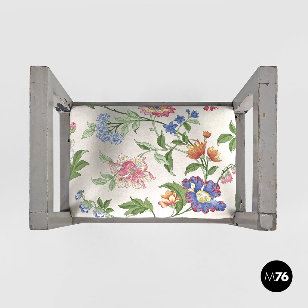 Italian Art Deco grey stools by Gino Maggioni for Atelier Borsani Varedo, 1930s