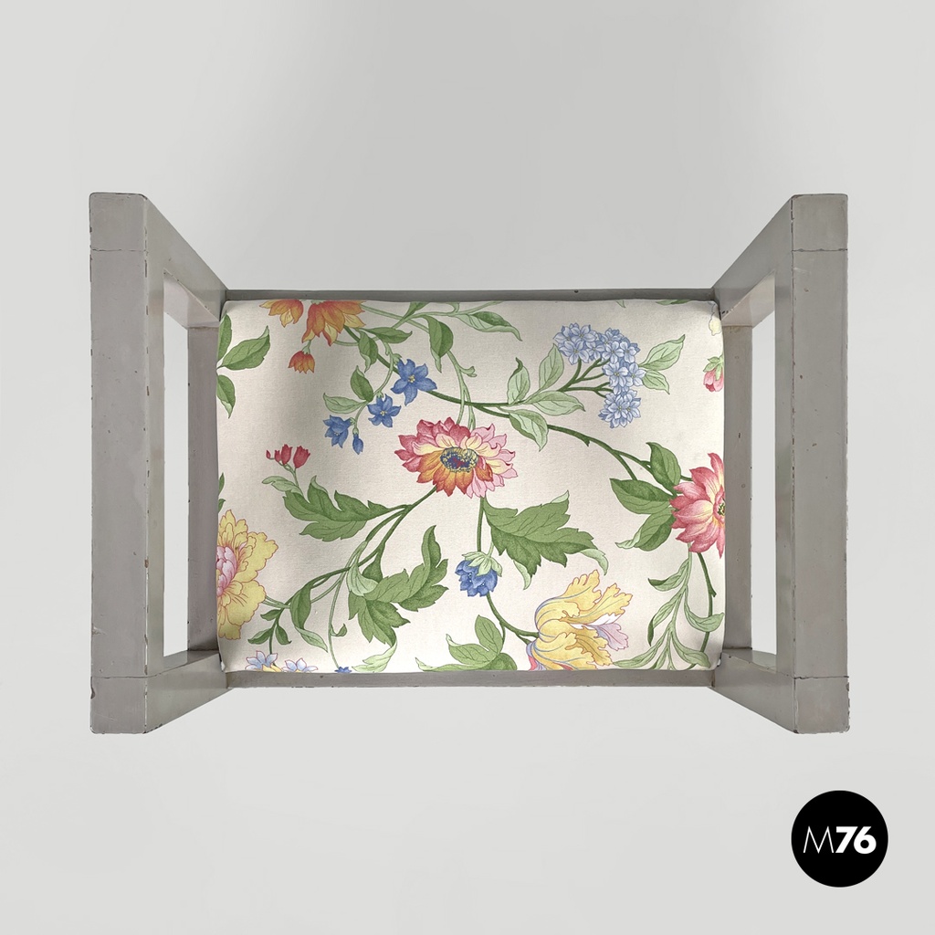 Italian Art Deco grey stools by Gino Maggioni for Atelier Borsani Varedo, 1930s