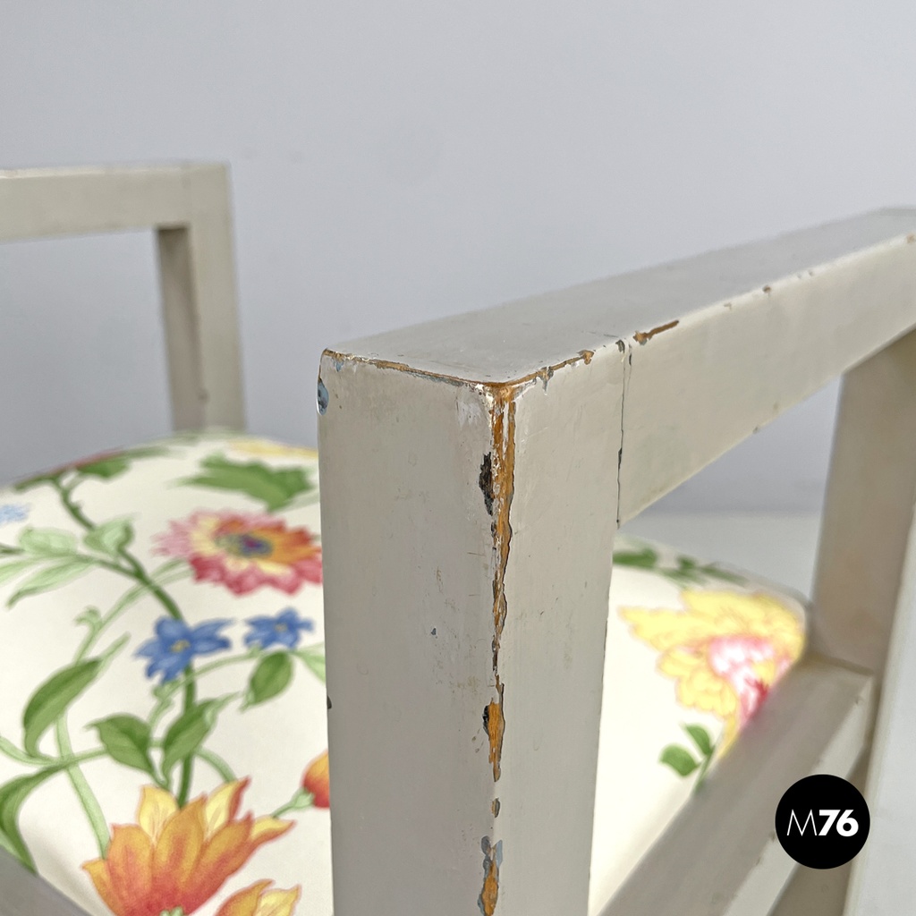 Italian Art Deco grey stools by Gino Maggioni for Atelier Borsani Varedo, 1930s