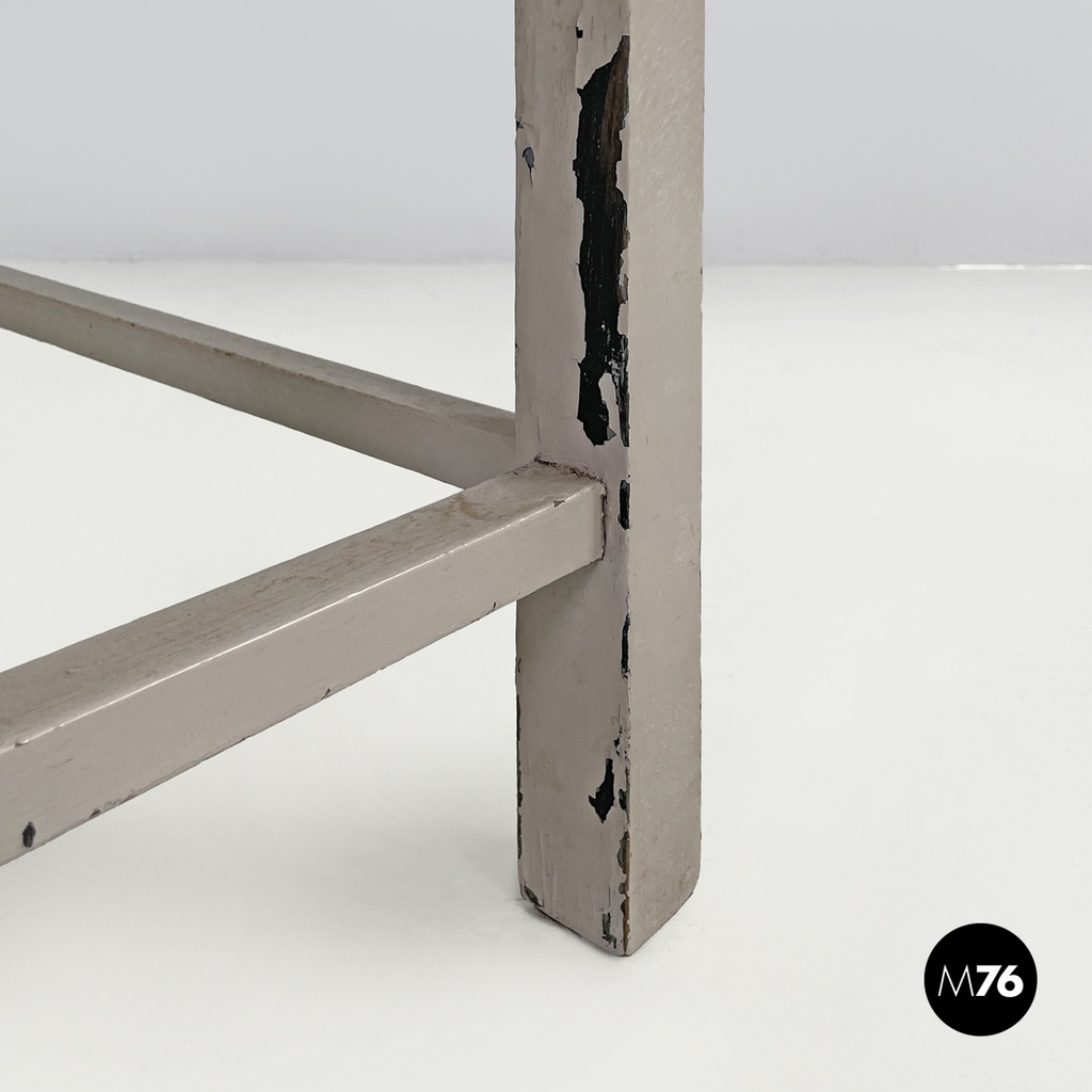 Italian Art Deco grey stools by Gino Maggioni for Atelier Borsani Varedo, 1930s