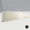 Italian post-modern rectangular synthetic short hair white carpet, 2000s