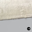 Italian post-modern rectangular synthetic short hair white carpet, 2000s