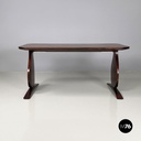 Italian mid-century modern rectangular coffee table in wood, 1950s