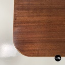 Italian mid-century modern rectangular coffee table in wood, 1950s