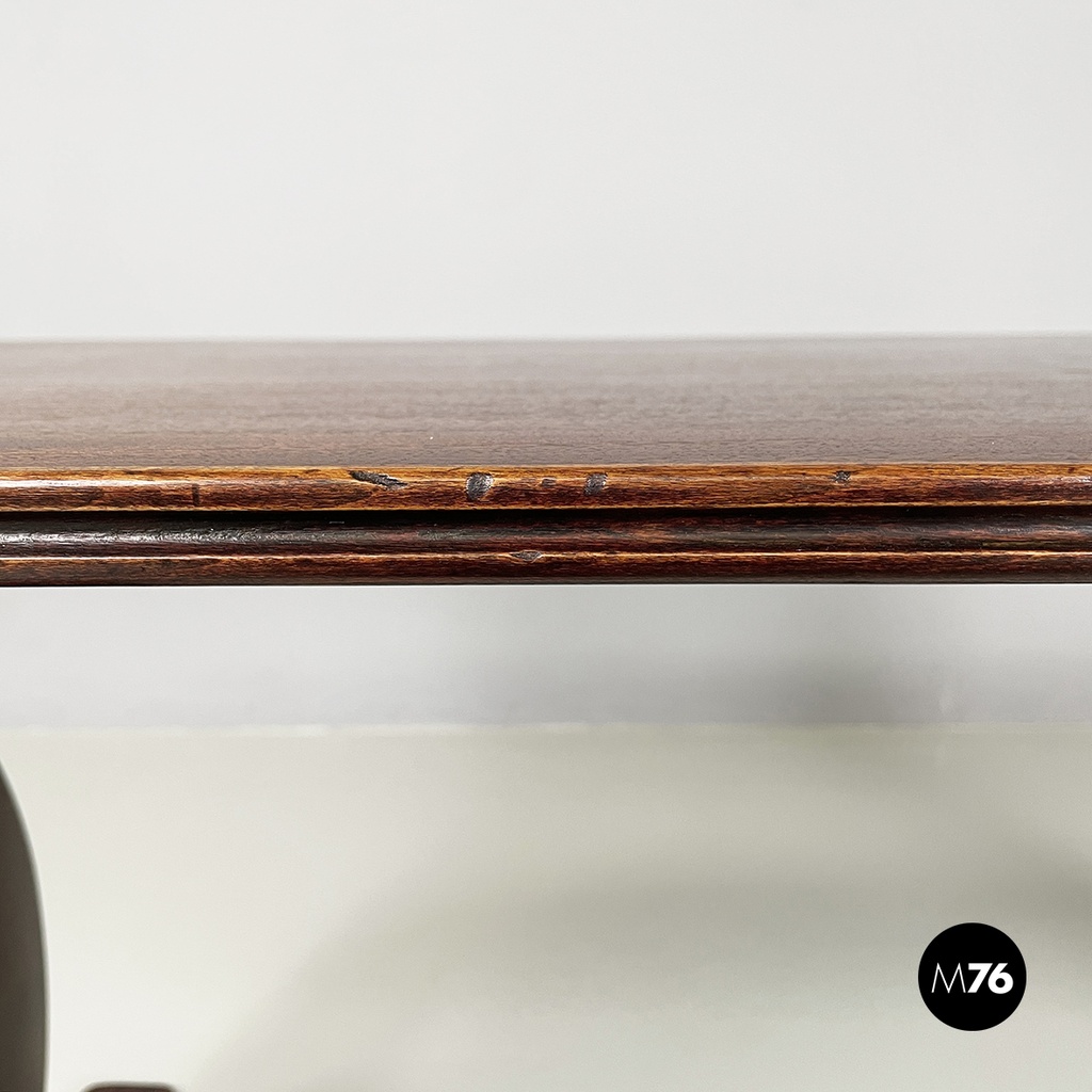 Italian mid-century modern rectangular coffee table in wood, 1950s