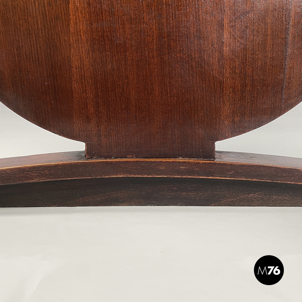 Italian mid-century modern rectangular coffee table in wood, 1950s