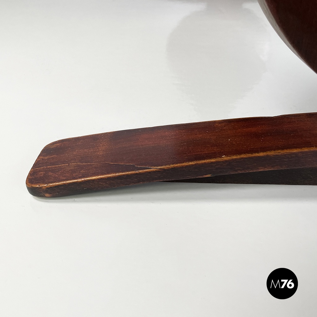 Italian mid-century modern rectangular coffee table in wood, 1950s