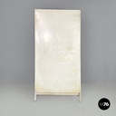 Italian mid-century modern white industrial bathroom two doors cabinet, 1960s