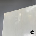 Italian mid-century modern white industrial bathroom two doors cabinet, 1960s