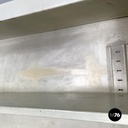 Italian mid-century modern white industrial bathroom two doors cabinet, 1960s