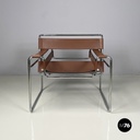 Italian mid-century Brown Armchairs Wassily by Marcel Breuer for Gavina, 1960s