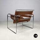 Italian mid-century Brown Armchairs Wassily by Marcel Breuer for Gavina, 1960s
