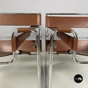 Italian mid-century Brown Armchairs Wassily by Marcel Breuer for Gavina, 1960s