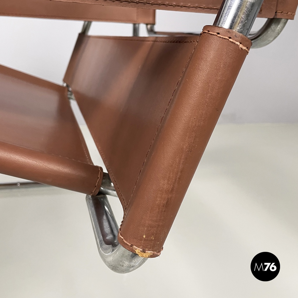 Italian mid-century Brown Armchairs Wassily by Marcel Breuer for Gavina, 1960s