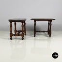 Italian antiques Stools in finely crafted wood, 1600-1800s