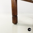 Italian mid-century modern Tub chairs in straw and wood, 1970s