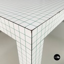 Italian modern Green white Dining table Quaderna Design Superstudio Zanotta 1970