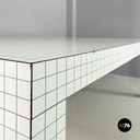 Italian modern Green white Dining table Quaderna Design Superstudio Zanotta 1970