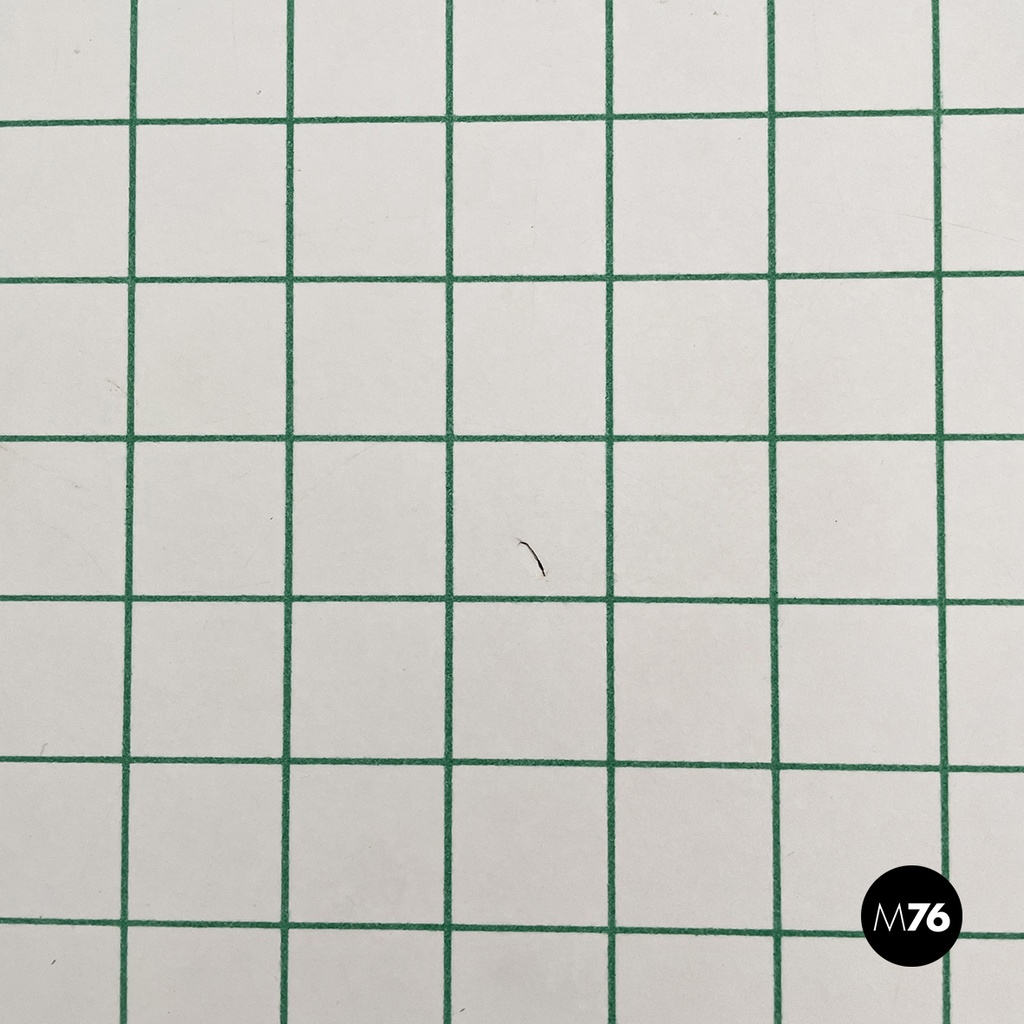 Italian modern Green white Dining table Quaderna Design Superstudio Zanotta 1970