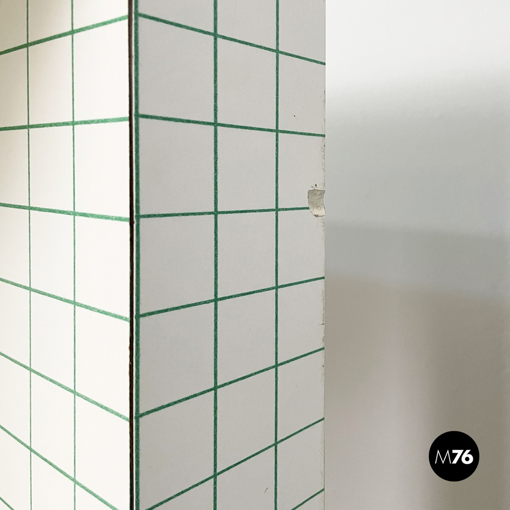 Italian modern Green white Dining table Quaderna Design Superstudio Zanotta 1970