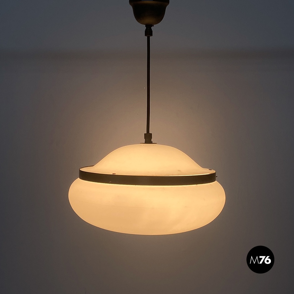 Italian mid century modern 2/5 chandelier by GPA Monti Studio for Kartell, 1959