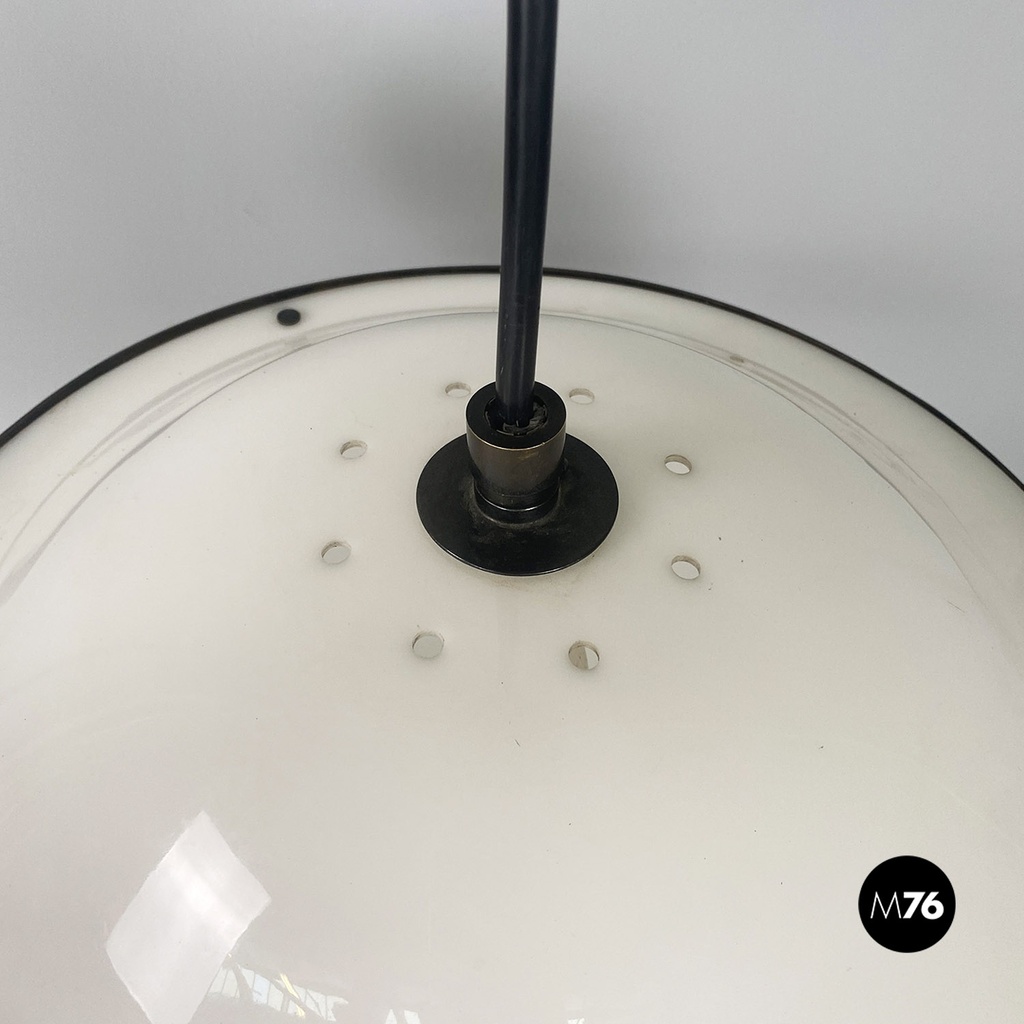 Italian mid century modern 2/5 chandelier by GPA Monti Studio for Kartell, 1959