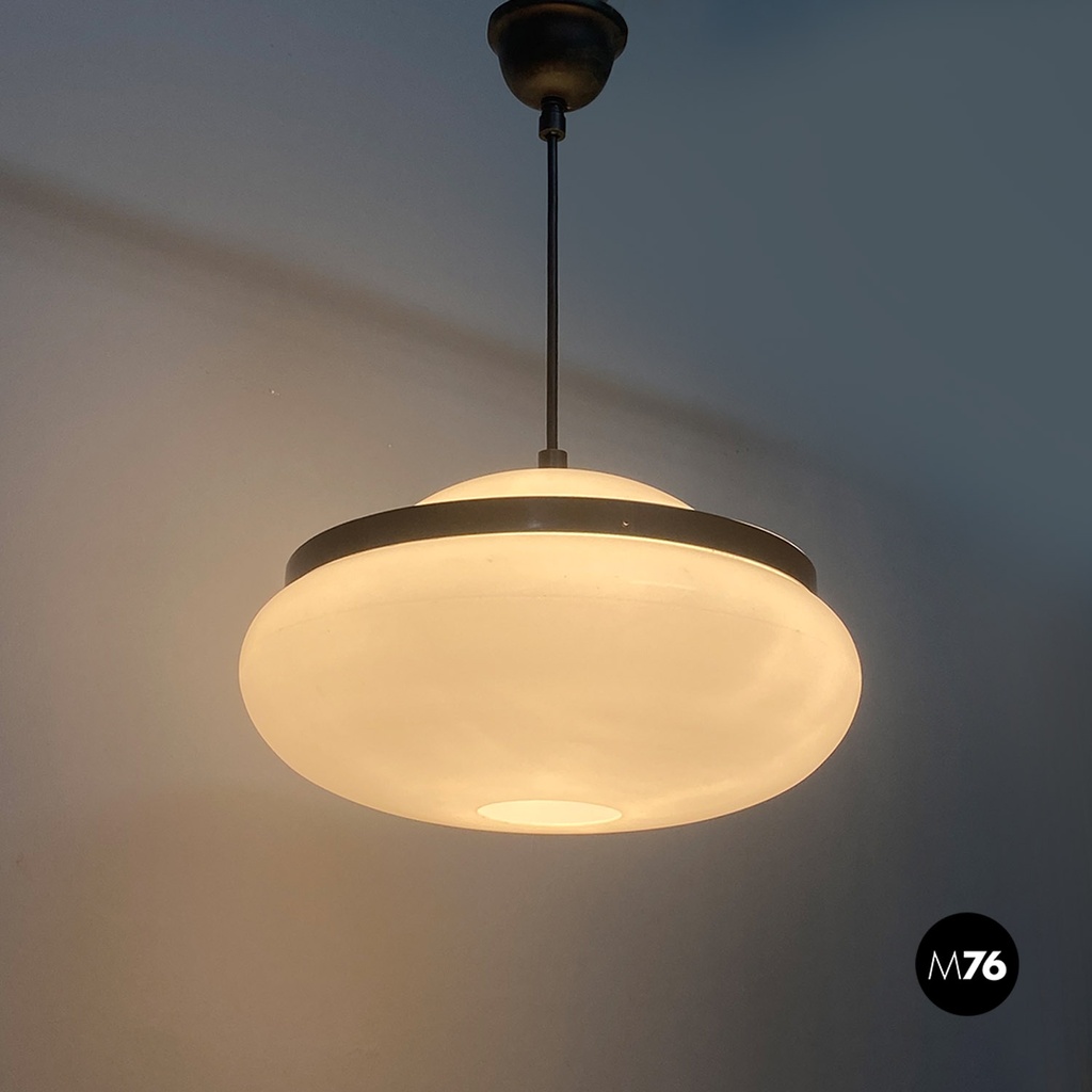 Italian mid century modern 2/5 chandelier by GPA Monti Studio for Kartell, 1959