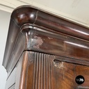 Italian Charles X style two-door wooden wardrobe with decorations, early 1800s