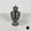 English Art and Crafts silver plate and wood jug or teapot by SB&M, early 1900s