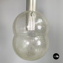 Italian mid-century modern Glass Chandelier Bilobo by Tobia Scarpa Flos, 1960s