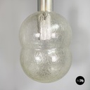 Italian mid-century modern Glass Chandelier Bilobo by Tobia Scarpa Flos, 1960s