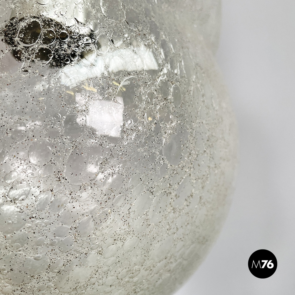 Italian mid-century modern Glass Chandelier Bilobo by Tobia Scarpa Flos, 1960s