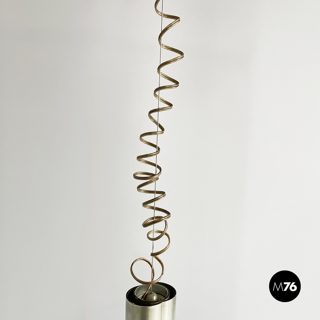 Italian mid-century modern Glass Chandelier Bilobo by Tobia Scarpa Flos, 1960s