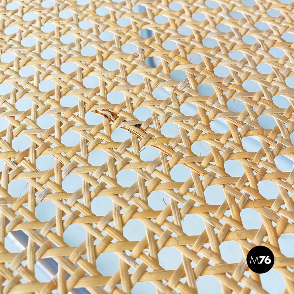 Italian modern wood steel Vienna straw chairs Cesca style by Marcel Breuer, 1970