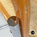 Italian modern wood steel Vienna straw chairs Cesca style by Marcel Breuer, 1970