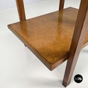 Italian mid-century modern Double shelf coffee table in buxus and wood 1930-1940