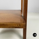 Italian mid-century modern Double shelf coffee table in buxus and wood 1930-1940