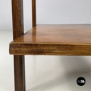 Italian mid-century modern Double shelf coffee table in buxus and wood 1930-1940