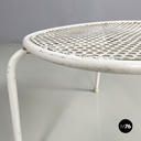 Italian mid-century modern Outdoor coffe tables in white metal by Emu, 1960s
