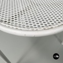 Italian mid-century modern Outdoor coffe tables in white metal by Emu, 1960s